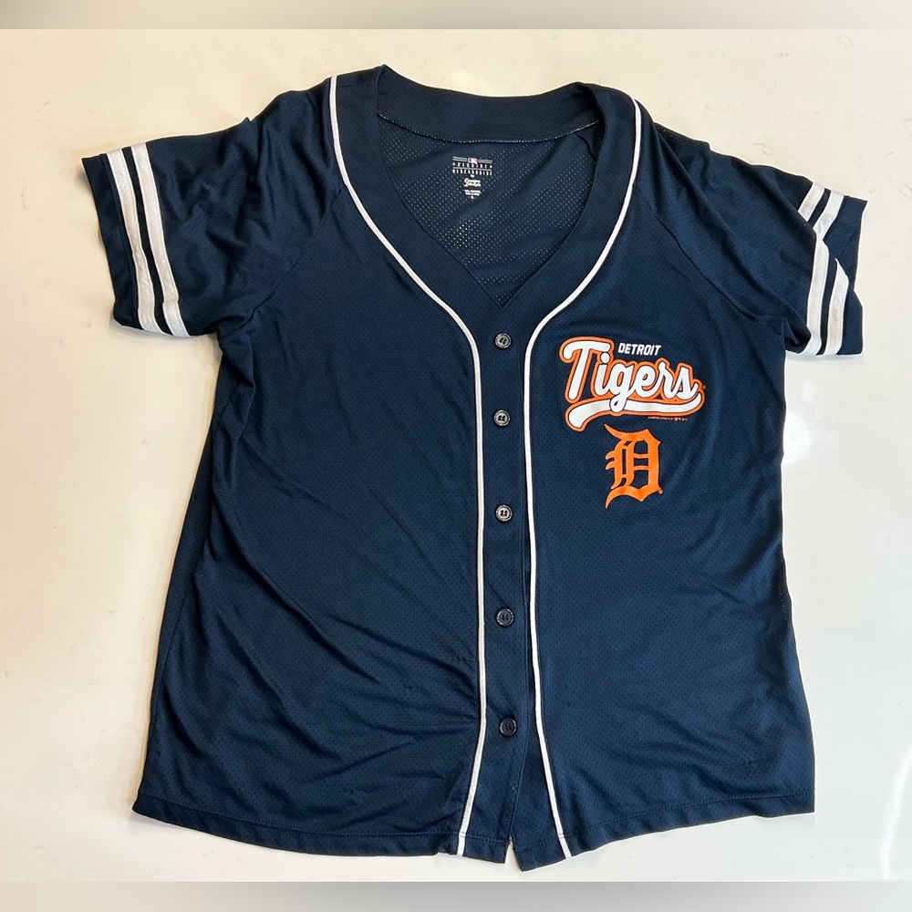 🔺sold🔺Genuine Merchandise Navy Blue Detroit Tigers Women's Jersey